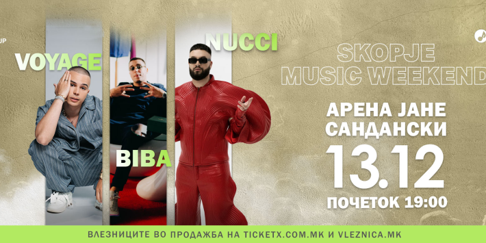NUCCI, VOYAGE, BIBA – Skopje Music WeekEND